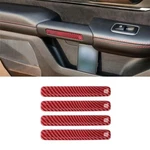 4PCS Red Carbon Fiber Door Handle Decoration Trim Strips For Ram 1500 Trx 21-23. Fixed Price $18.99.