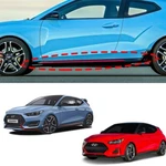 Genuine Parts Side Sill Skirts Lh, Rh Black Painted Hyundai Veloster 2018 2019+. Fixed Price $209.30.