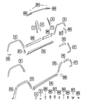 Genuine Mopar Rear Spat Left 68261383AA. Fixed Price $10.35.