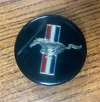 Single Oem Ford Mustang Center Cap Black W/ Multicolor Strip C3448 1W731A096A. Fixed Price $23.50.