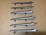 1958-61 Corvette Chrome Right Side Fender Spear Trim Molding Set Of Used Oem. Fixed Price $299.99.