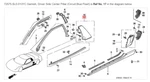 Honda Acura Genuine Oem Nsx Garnish, Driver Side Center Pillar (berlina Black). Fixed Price $3651.75.