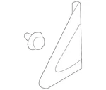 Genuine Mitsubishi Pillar Molding 769A4W110P. Fixed Price $140.35.