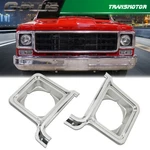 Fit For 1973-1978 Chevy Gmc C/k Pickup Truck Silver Headlight Trim Bezel. Fixed Price $68.40.