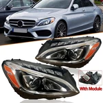 For 2015-2018 Mercedes C-class C300 W205 Headlight Led Left/right Side W/ Module. Fixed Price $319.00.