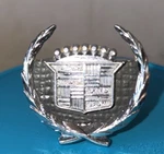 Cadillac Roof Pillar Emblem 7799960 Black Appears Vintage Some Loss Paint. Fixed Price $19.99.