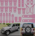 26PCS Full Set Exterior Decoration Trim Kit For Jeep Wrangler Jlu 2018-2023. Fixed Price $59.99.