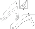 Genuine Subaru Pillar Molding 65250FN011. Fixed Price $8.64.