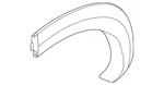 Genuine Nissan Wheel Opening Molding 78860-6TA0A. Fixed Price $121.99.