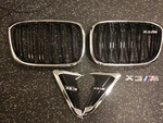 New Oem Bmw X3M, 2020-21 Chrome Grilles And Side Vents Badge. Fixed Price $240.00.