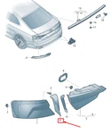 New Audi A5 F5 Rear Right Tail Light Trim 8W8945254B Original. Fixed Price $24.47.