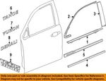 Gm Oem 15-20 Escalade Esv Front Door Exterior Trim-body Side Mldg 23240226. Fixed Price $191.66.