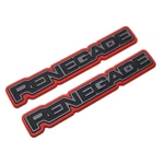 Jeep Black Red Renegade Left & Right Side Door Nameplate Badge Emblem Oem Mopar. Fixed Price $49.99.