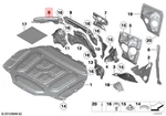 Genuine Bmw Hybrid 7L Soundinsulation,bulkh.uppersection,right 51717188414. Fixed Price $255.06.