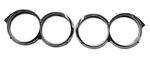 1958 Buick All Models: Lh Rh Headlight Chromed Door Bezel Pair 1182386 1182387. Fixed Price $149.95.