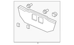 Genuine Honda License Plate Light Panel 74891-SHJ-A01ZG. Fixed Price $223.07.