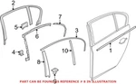 Genuine Oem Rear Passenger Right Door Applique 51357033812 For Bmw. Fixed Price $1999.95.