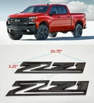 2PCS 2019-2026 Chevy Silverado Z71 Emblem Oem Fender Gloss Black 84632695. Fixed Price $34.80.
