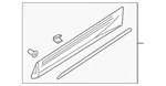 Genuine Audi Lower Molding 4M8-853-969-B-GRU. Fixed Price $307.87.