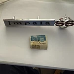 1967 Chevrolet Impala Ss Grille Emblem Trim Badge Nos Gm 3904653, 3899599. Fixed Price $130.00.
