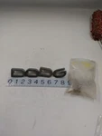 Vintage Chrome Dodge Truck Letter Emblems Part Numbers; Missing "e". Fixed Price $37.00.