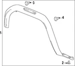 Genuine Wheel Opening Molding 86820606. Fixed Price $169.82.