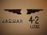 Jaguar XJ6 Series 1 4.2 Litre Saloon Nos Boot/trunk Lid Badges/emblems. Fixed Price $161.13.