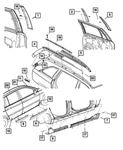 Chrysler Oem 04-08 Pacifica Windshield Reveal Moldings-pillar YL07RXFAE. Fixed Price $198.24.
