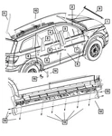 Genuine Mopar Rear Door Molding Right 5076858AJ. Fixed Price $165.38.