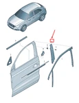 New Audi Q3 Front Right Door Pillar Trim 8U0837902BSP9 Original No Duty. Fixed Price $68.46.