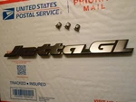 Genuine Vw Jettagl Badge Emblem For 1985-92 MK2 Vehicles P# 165853687P. Fixed Price $20.90.