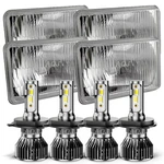 4PCS Led Headlights Hi/lo Beam H4 Fit Oldsmobile Toronado 1986 1987 - 1992. Fixed Price $139.99.