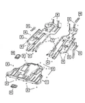 Genuine Mopar Floor Pan Shield Left 68264964AB. Fixed Price $429.00.