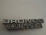 Emblem 1978 1979 Ford Bronco Custom Badge 4X4 Trim Fender Cowl Hood Part. Fixed Price $39.99.