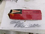 Nos 1961 Chrysler Windsor Mopar Quarter Panel Chrome Name Plate 2189634. Fixed Price $625.00.