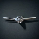 1950-1964 Willys Jeepster Sw Hood Ornament Oem 674782 Re Chrome Fantastic Finish. Fixed Price $225.00.