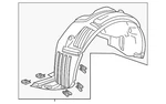 Genuine Acura Fender Splash Shield 74151-TZ5-A00. Fixed Price $104.32.