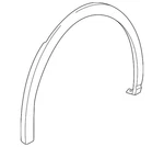Genuine Volkswagen Wheel Opening Molding 11K-853-818-B-9B9. Fixed Price $82.79.