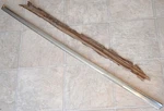 Nos 1957 Ford Custom 300 4DR Left Front Door Lower Trim Moulding, Country Sedan. Fixed Price $365.00.