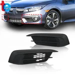 Bumper Black Fog Light Cover For Honda Civic Sedan/coupe 2016-2018 Right+left. Fixed Price $31.12.