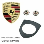 Porsche 911 Boxster Cayenne Front Hood Crest Emblem Logo Badge Kit Genuine. Fixed Price $269.00.