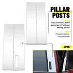 4X Glossy Chrome B Pillar Post Door Covers Trim 15-21 Ford F-150 With Keypad. Fixed Price $14.24.