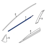 For Nissan Rogue 2021-2026 808206RA0A Front Right Door Belt Molding. Fixed Price $193.39.