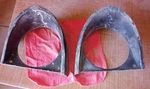 1955-56 Ford Mercury Pair Headlight Bezel BV-16077-A. Fixed Price $70.00.