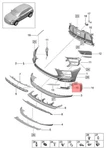 Genuine Porsche Macan Trim For Air Inlet Right Black 95B807824A1E0. Fixed Price $43.73.