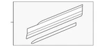 Genuine Volkswagen Lower Molding 2GJ-854-950-A-9B9. Fixed Price $104.07.