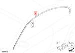 Genuine Bmw M6 E63 630I 635D 645CI 650I Coupe Roof Frame Strip Left 51717008585. Fixed Price $1058.05.