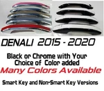 Custom Black Chrome Door Handle Overlays 2015-2020 Gmc Denali You Pick Color. Fixed Price $95.00.