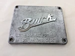 Buick Teens 20'S Radiator Engine Block Cover Sign #15434, Oem Gm. Fixed Price $300.00.
