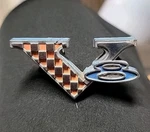 1964-65 Plymouth V8 Fender Emblem Part 2578630 Belvedere, Fury, Satellite. Fixed Price $26.99.